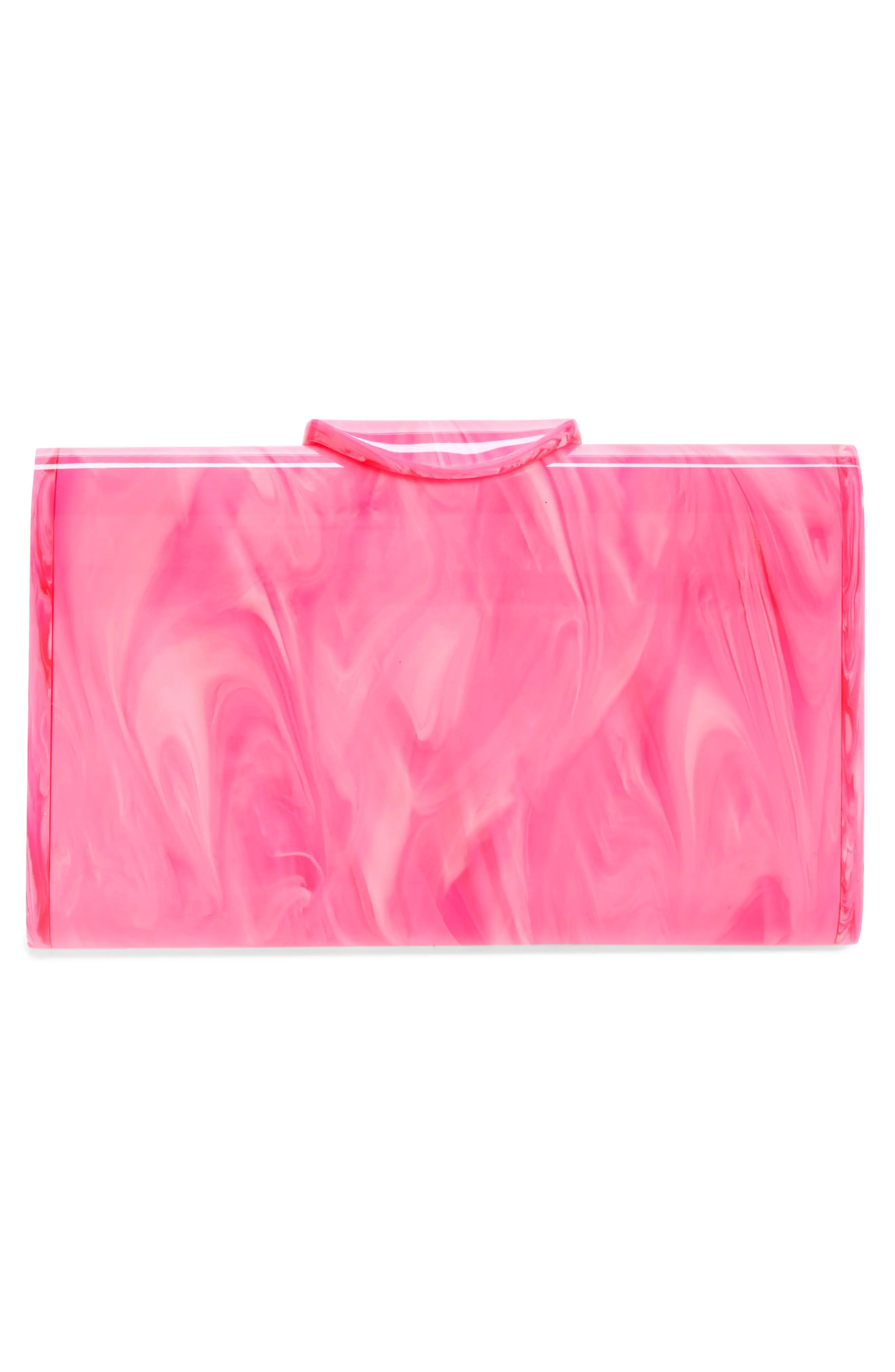 Edie Parker Mini Lara Acrylic Clutch - Pink | Nordstrom