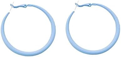 Colorful Matte Hoop Earrings 80s Hoop Earring Retro Earrings Neon Earrings Bright Fluorescence Ro... | Amazon (US)