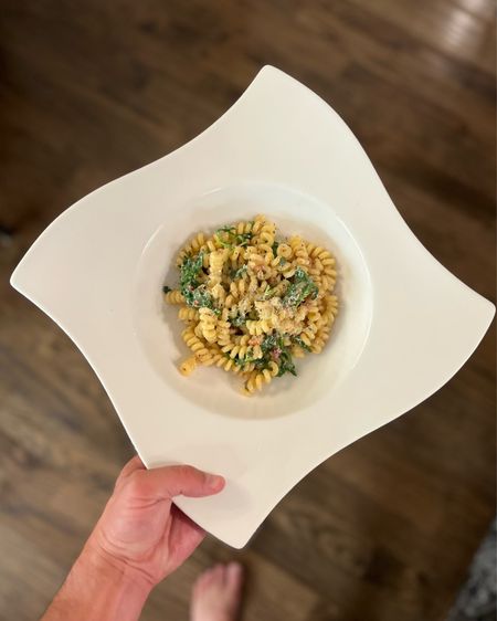 Obsessed with this cacio e pepe recipe from Giada’s cookbook. The Villeroy & Boch New Wave pasta plates certainly elevate it! 

#pasta #pastabowl #dinnerwear

#LTKhome