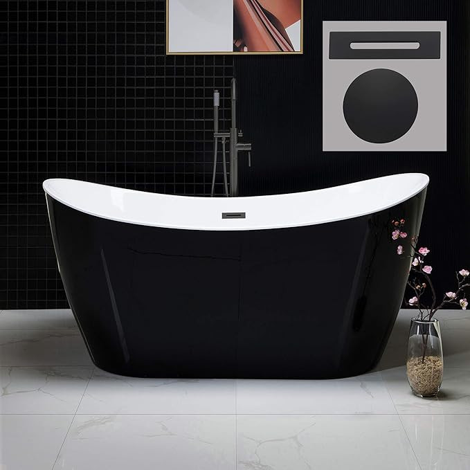 WOODBRIDGE B1816 MB-Drain &O Bathtub, Matte Black | Amazon (US)