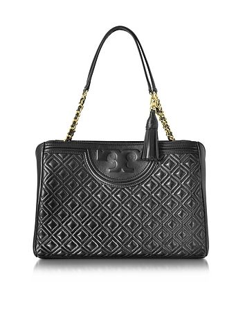 Fleming Quilted Leather Open Shoulder Bag | Forzieri US & CA