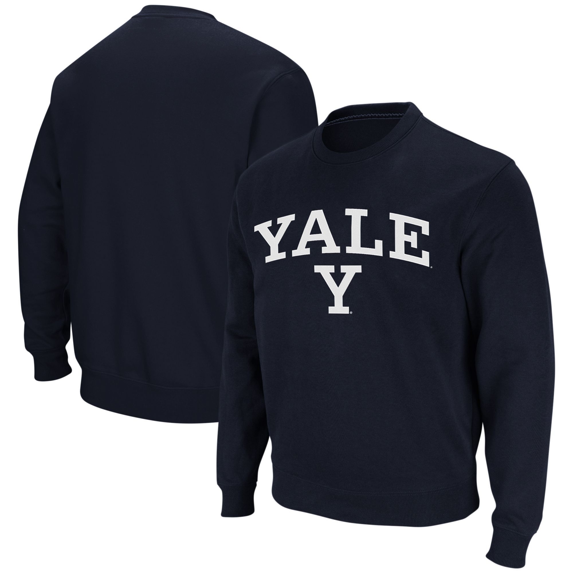 Yale Bulldogs Colosseum Arch & Logo Crew Neck Sweatshirt - Navy | Fanatics