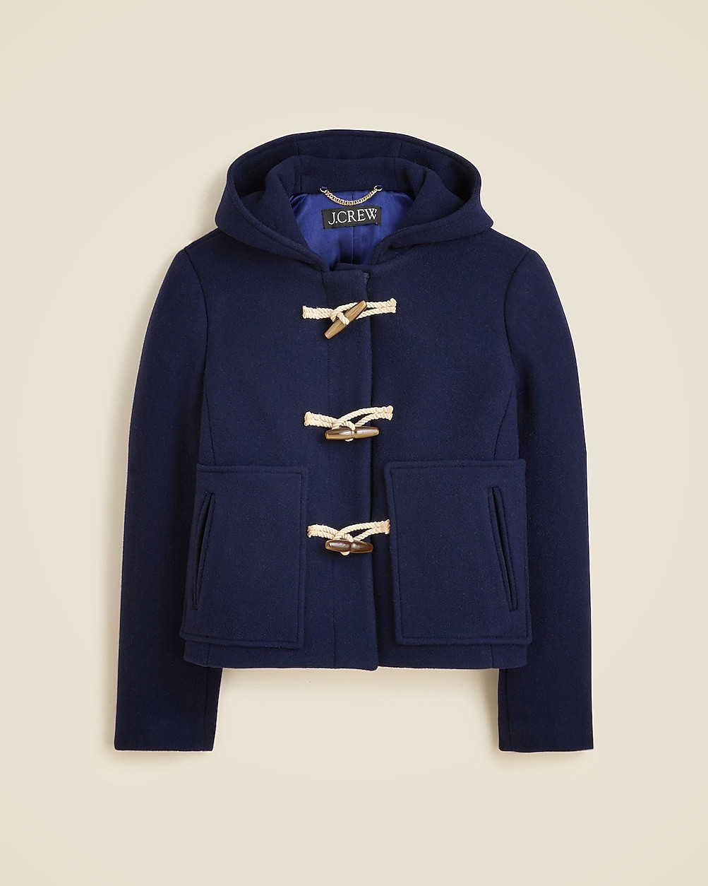 Short duffel coat in Italian stadium-cloth | J. Crew US