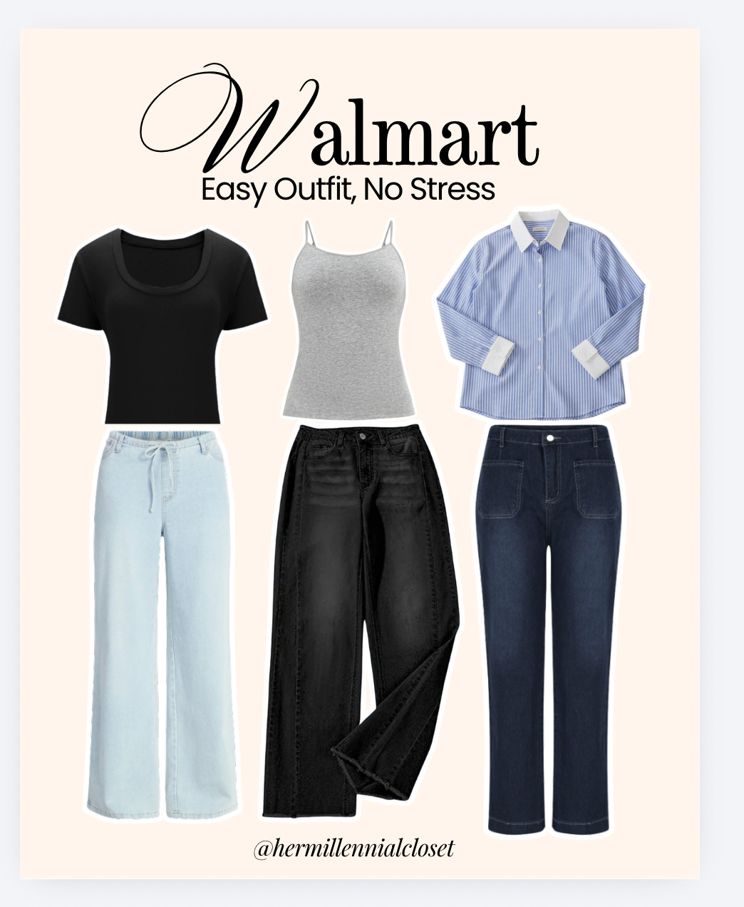 Easy outfit, no stress.

Mix-and-match staples, classic tees, a neutral cami, a striped button-down, and versatile denim, for effortless everyday style.

Go for it, sis!  

 #LTKootd #LTKSeasonal