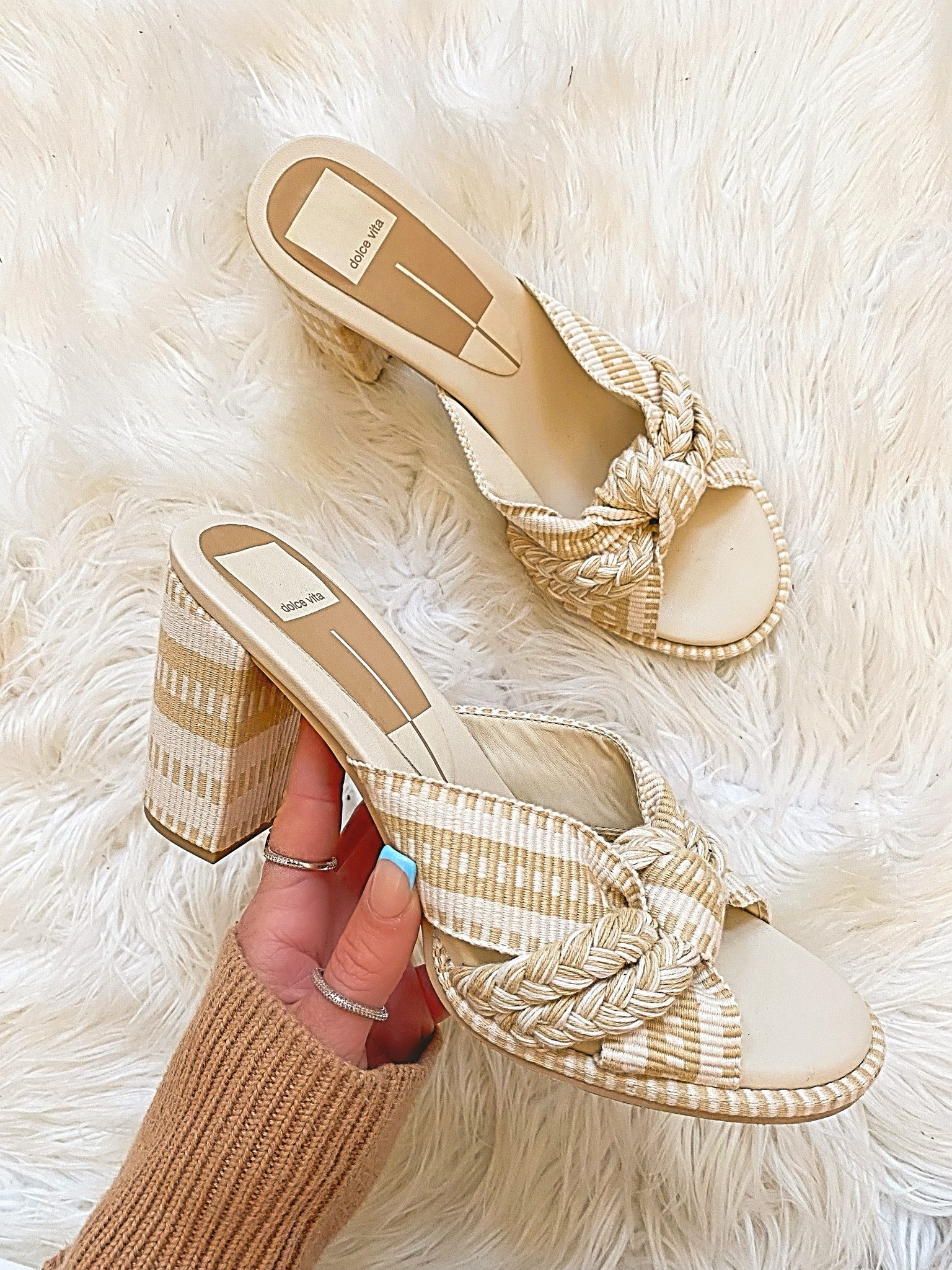 Dolce Vita woven heels. So comfortable & true to size 

#LTKSaleAlert #LTKShoeCrush #LTKStyleTip