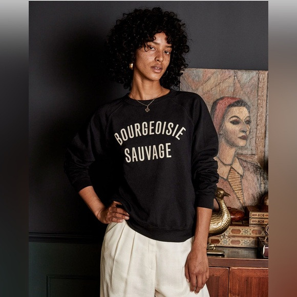 Clare V. Bourgeoisie Sauvage Sweatshirt, Size M | Poshmark
