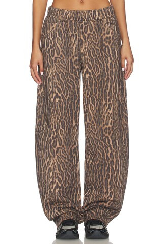 AFRM Ryan Barrel Sweatpant in Olive Leopard from Revolve.com | Revolve Clothing (Global)