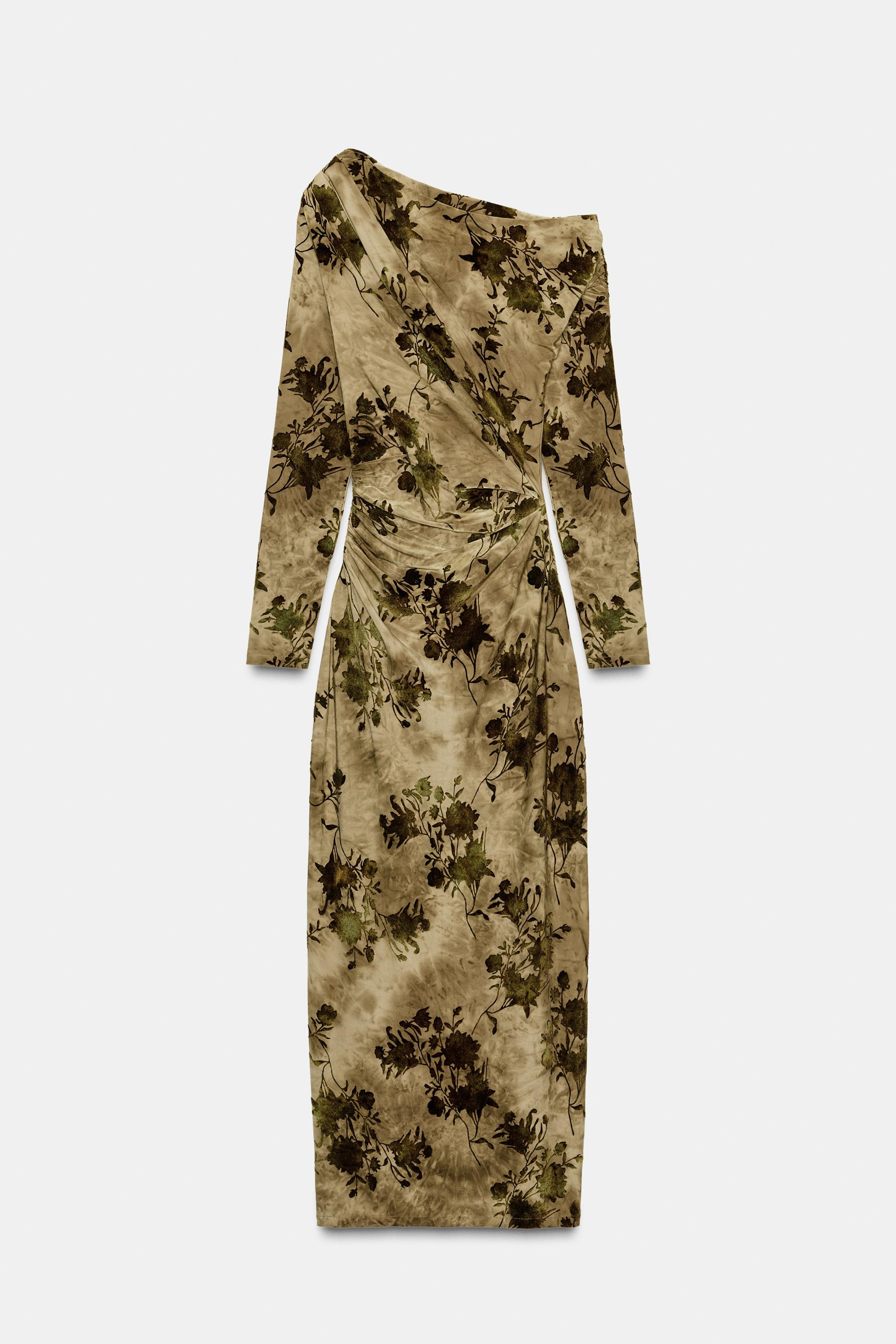 FLOCKKLEID MIT RAFFUNGEN | Zara DE