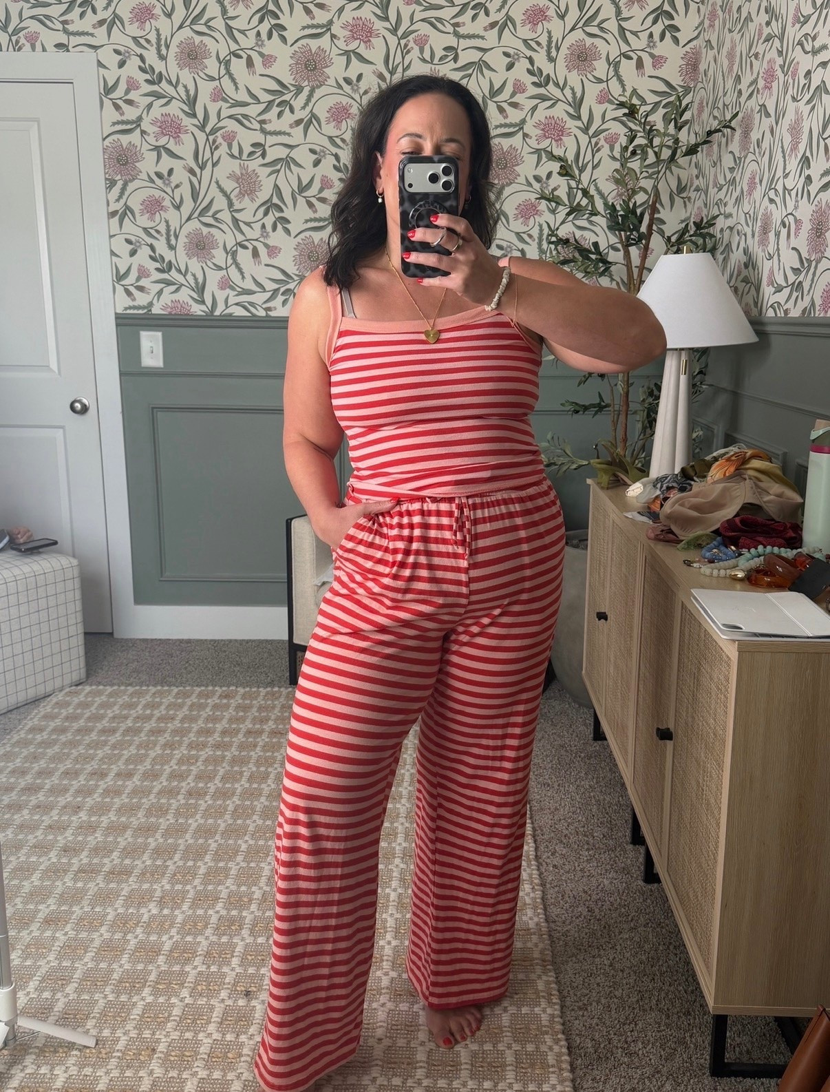 This striped two-piece set from Amazon looks so comfy! Such an easy outfit for lounging at home or running a few errands.

#LTKSeasonal #LTKMidsize #LTKootd