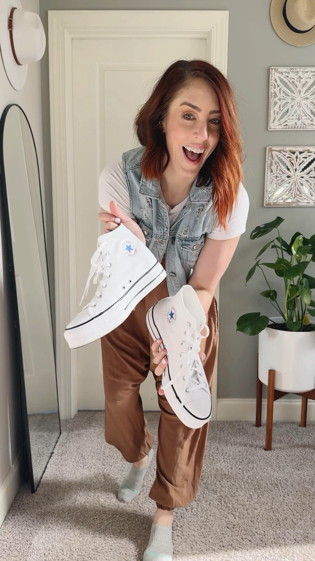 Neutrals don’t have to be boring—when you mix textures, they’re anything but!

Day 5 of my 31 Days of Closet Magic Challenge is all about playing with neutral tones. This brown Savannah jumpsuit from Buddha Pants is the perfect base—so comfy and chic! I layered it with a white bodysuit for a crisp, clean vibe and topped it off with a cropped distressed denim vest for a little edge.

White high-top Converse kept the look laid-back and fun, while a brown twist headband and my trusty white wicker crossbody bag added those finishing boho touches. Proof that neutral doesn’t mean blah—it’s all about the details! 🤎✨

What’s your neutral style?
🤍 Crisp whites and tans
🤎 Deeper earthy tones

#ClosetMagicChallenge #NeutralStyle #BohoWinterVibes #ShopYourCloset #NoSpendChallenge #EffortlessBoho


#LTKMidsize #LTKShoeCrush #LTKStyleTip