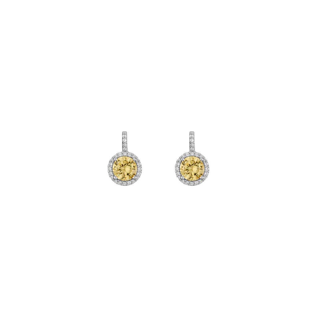 Lab Grown Canary Edwardian Earrings | AUrate New York