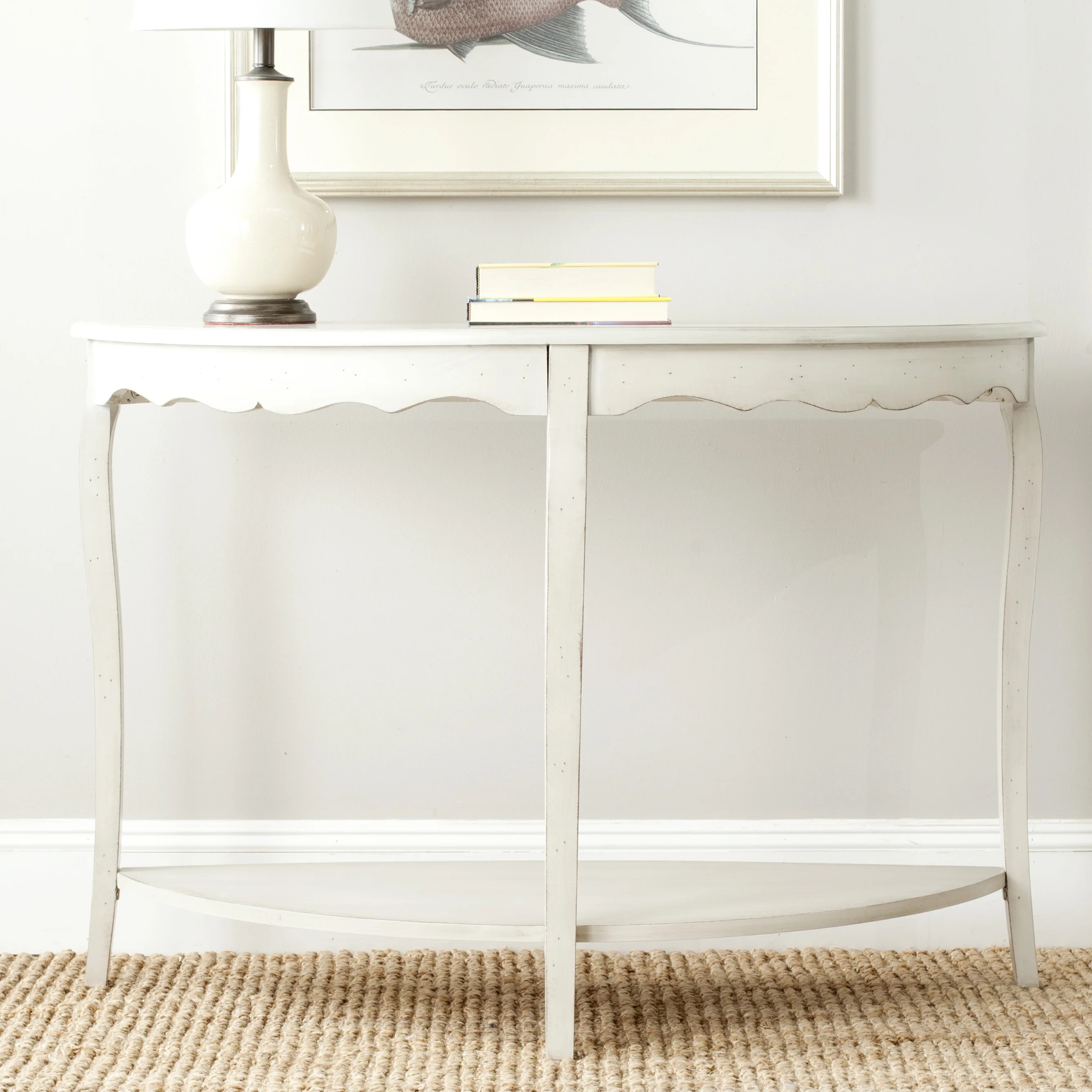 Safavieh Christina Solid Rustic Demilune Console | Walmart (US)