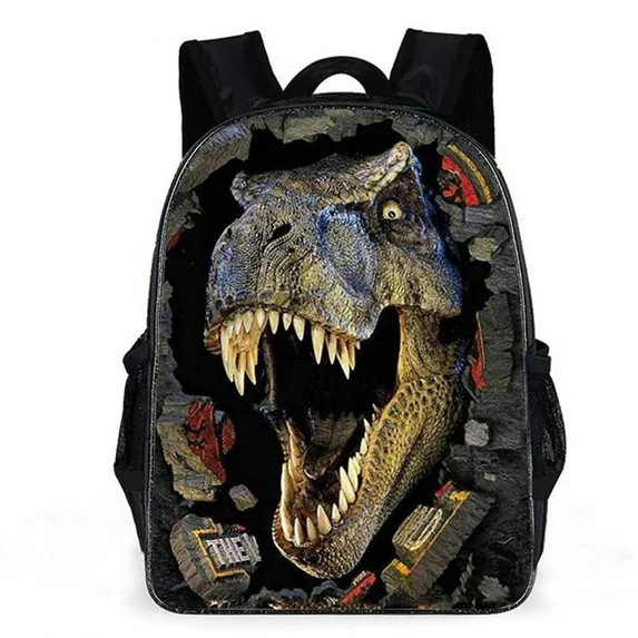 17" Cool Dinosaur Backpack School Bag Student Backpack 3D Cartoon Backpack Student Bag Travel Bag... | Walmart (US)