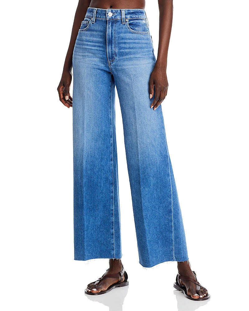 Paige Anessa 31 High Rise Wide Leg Jeans in Flamenco Distressed | Bloomingdale's (US)