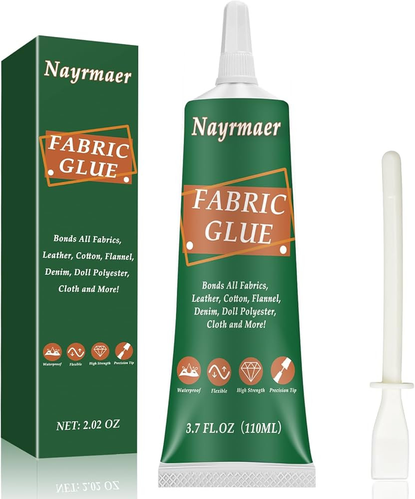 Fabric Glue, Permanent Clear Washable Clothing Glue for All Fabrics, Cotton, Flannel, Denim, Leat... | Amazon (US)