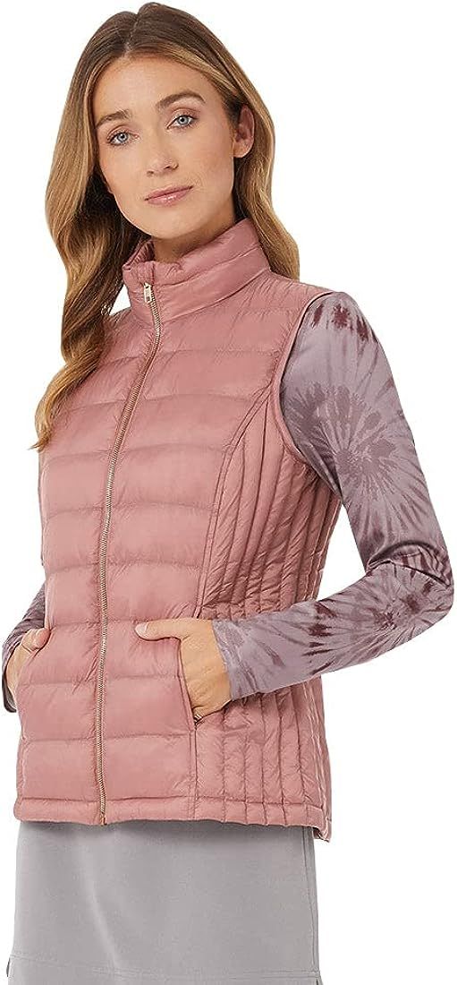 32 Degrees Women's Lightweight Recycled Poly-Fill Packable Vest | Layering | Zippered Pockets | W... | Amazon (US)
