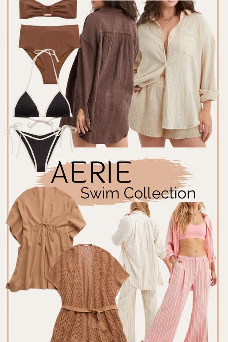 Aerie swim collection! Bikinis are only $15 per item! Swimsuits only $30!! Swimsuits cover ups and the trending boxer pants! 

#LTKSpringSale #LTKfindsunder50 #LTKsalealert