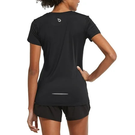 BALEAF Women's Short Sleeve Activewear T-Shirt Lightweight Quick Dry lightweight Workout Yoga Crewneck Tops Black Size S | Walmart (US)