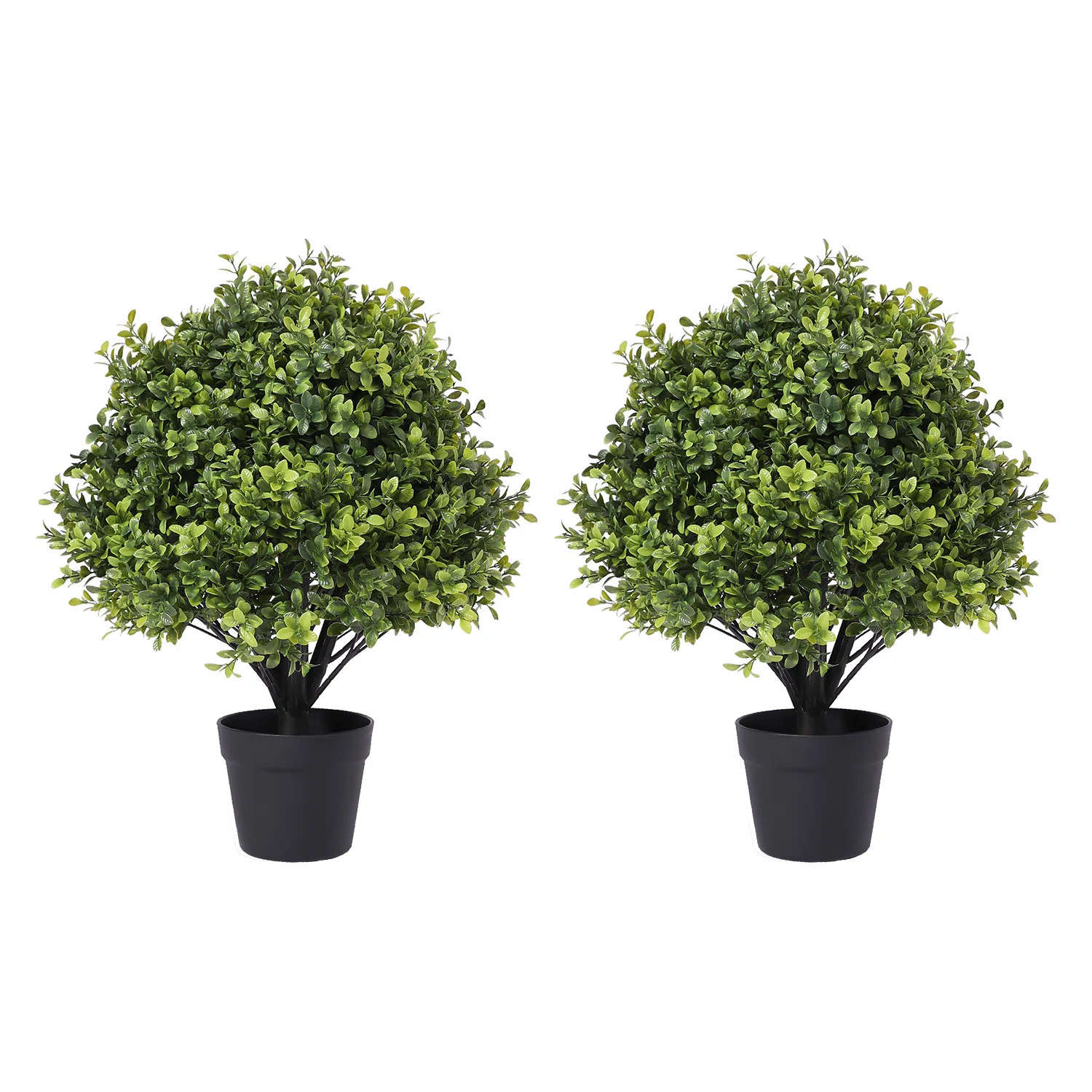 Guttenberg Faux Boxwood Topiary in Pot (Set of 2) | Wayfair North America