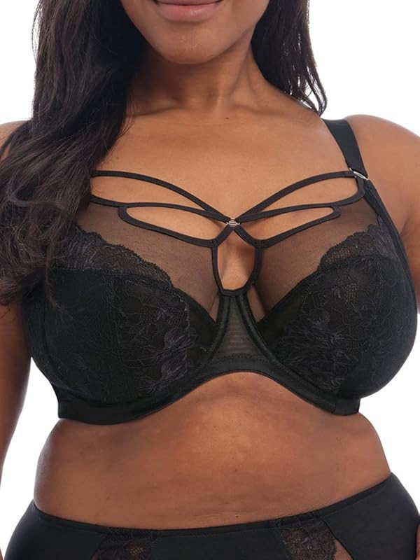 Elomi Women's Plus Size Brianna Strappy Underwire Plunge Bra | Amazon (US)