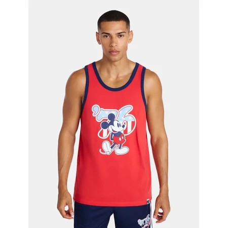 Disney Women s Mickey Americana USA Flag Graphic Tank Top Sizes XXS-XXL | Walmart (US)