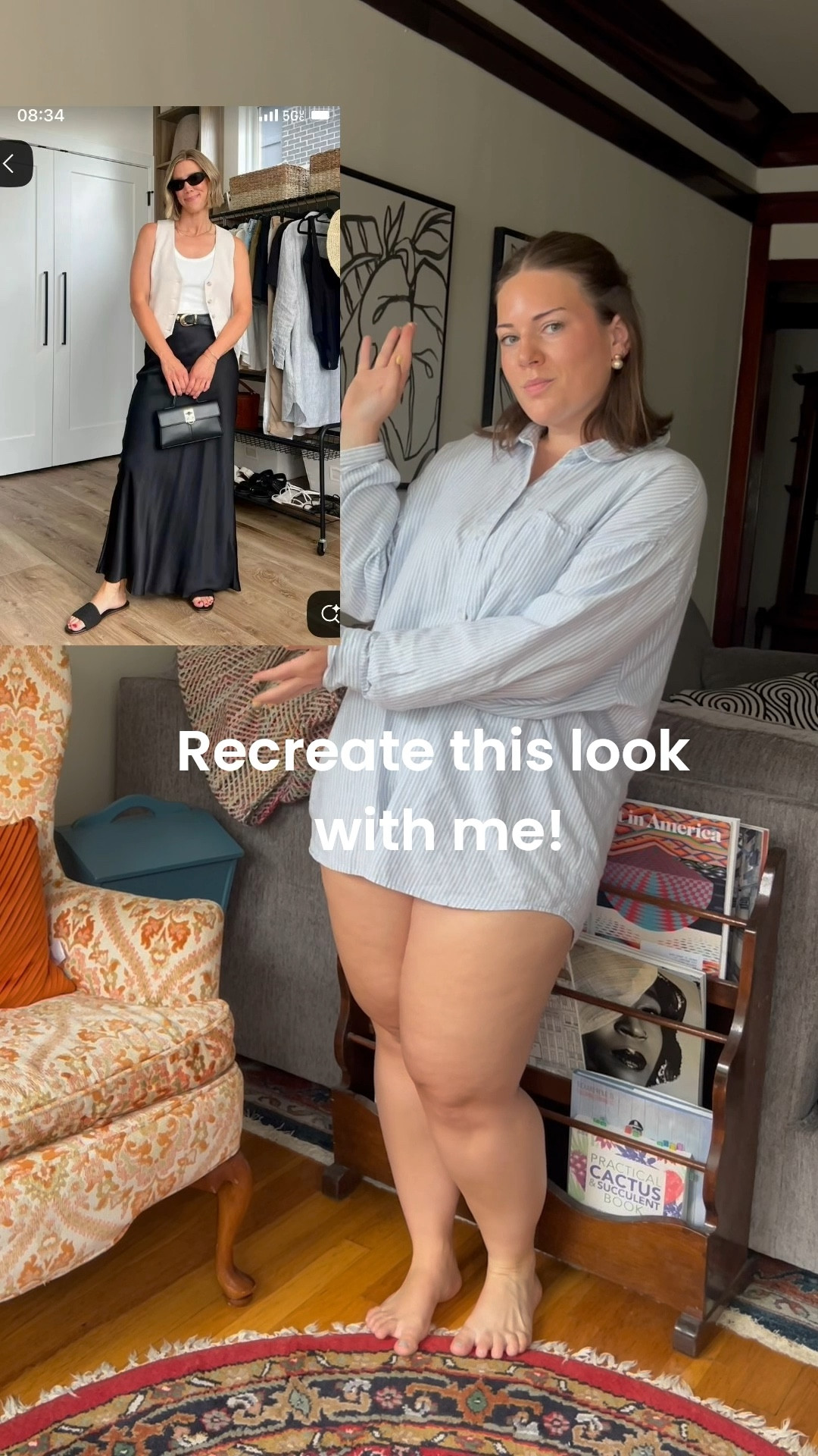 Ever run out of inspiration? Me too! This is where I love turning to Pinterest with a clothing item in mind to look up outfits to recreate! I started with this black silk skirt and built the outfit based on what I found. What do you think?! 

#LTKMidsize #LTKPlusSize #LTKStyleTip