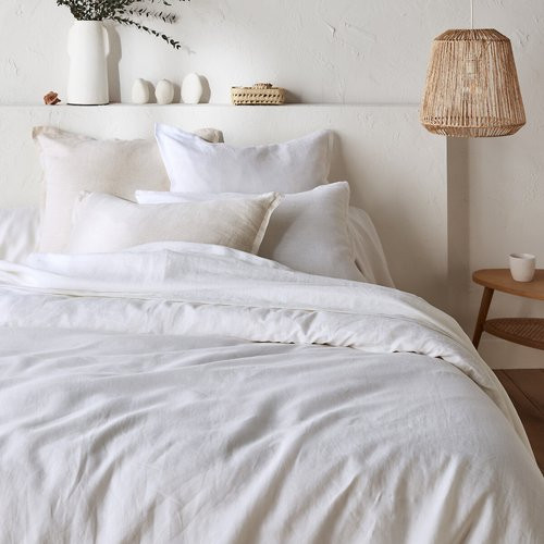 Linot Plain 100% Washed Linen Duvet Cover | La Redoute (UK)