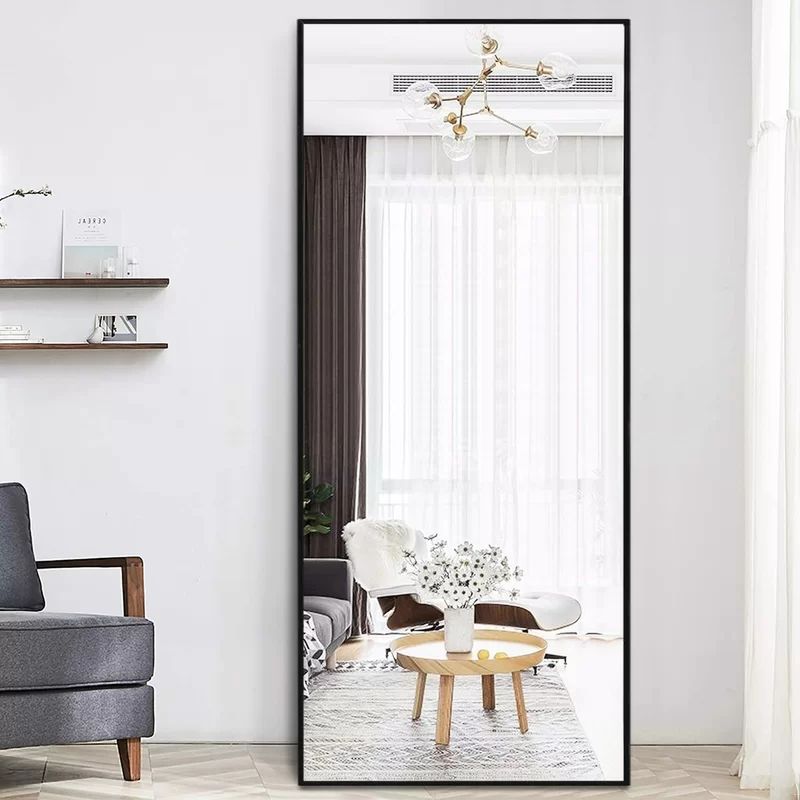 Abad Simple Oversized Thin Aluminum Alloy Modern Full Length Mirror | Wayfair North America