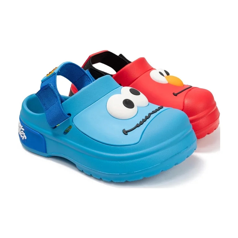 Sesame Street Toddler and Little Kids Adjustable Strap Clogs | Walmart (US)