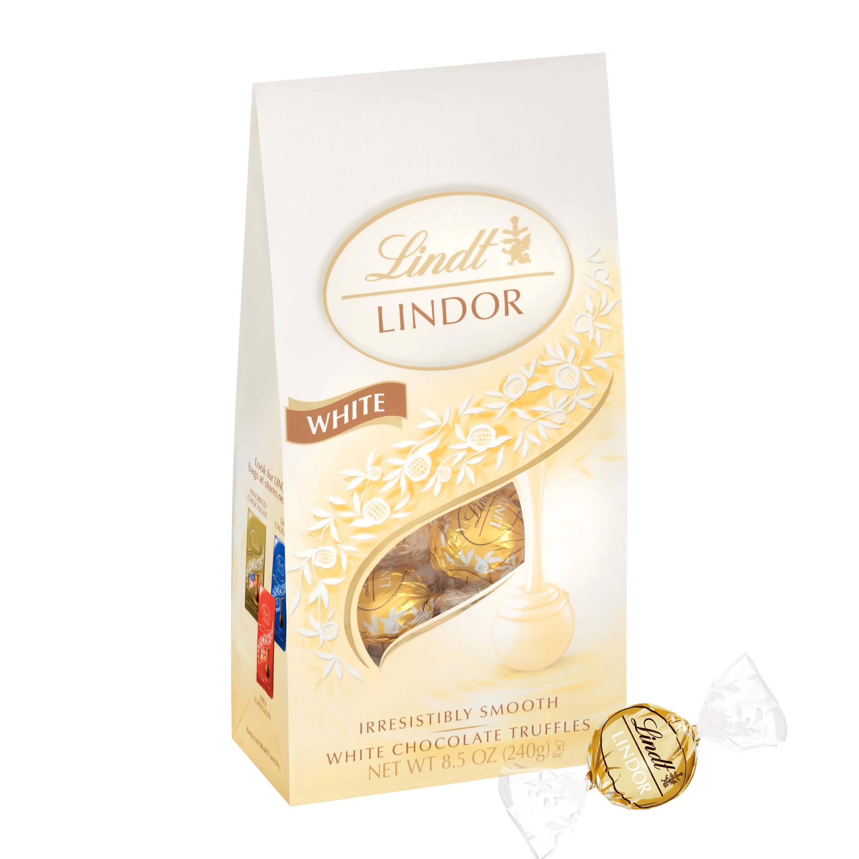 Lindt LINDOR, White Chocolate Candy Truffles, Easter Chocolate, 8.5 oz. Bag, 1 Count | Walmart (US)