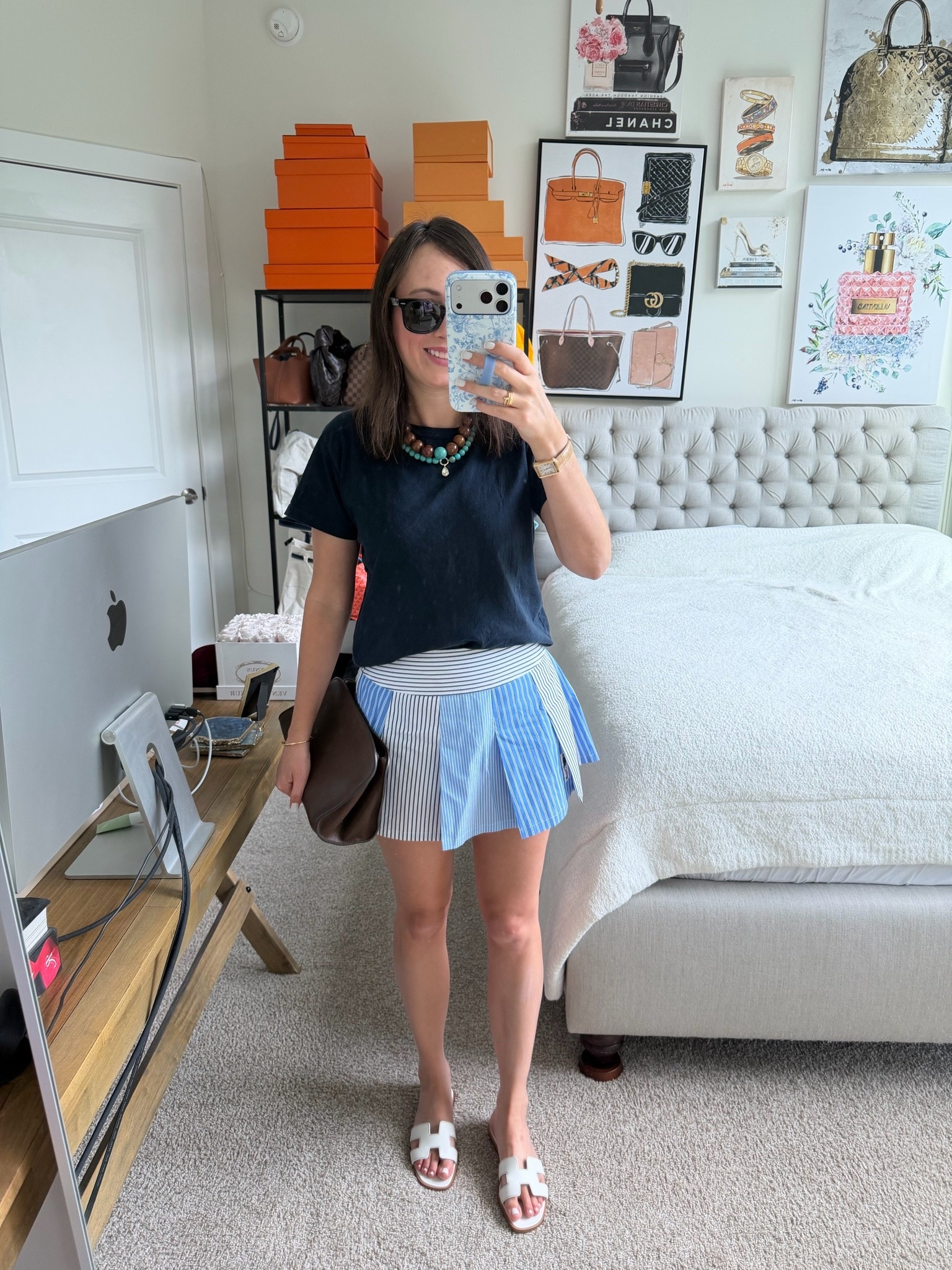 Summer outfit with my new Baublebar necklaces and the cutest skort ever!

#LTKSeasonal #LTKootd