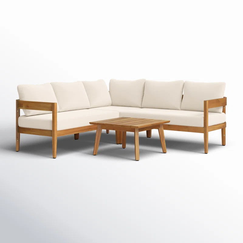 Bryah 4 Piece Deep Seating Group with Cushions | Wayfair North America