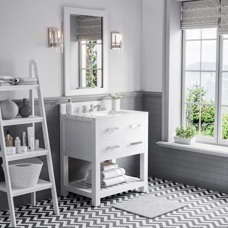 Cronin 30'' Single Bathroom Vanity with Marble Top | Wayfair North America