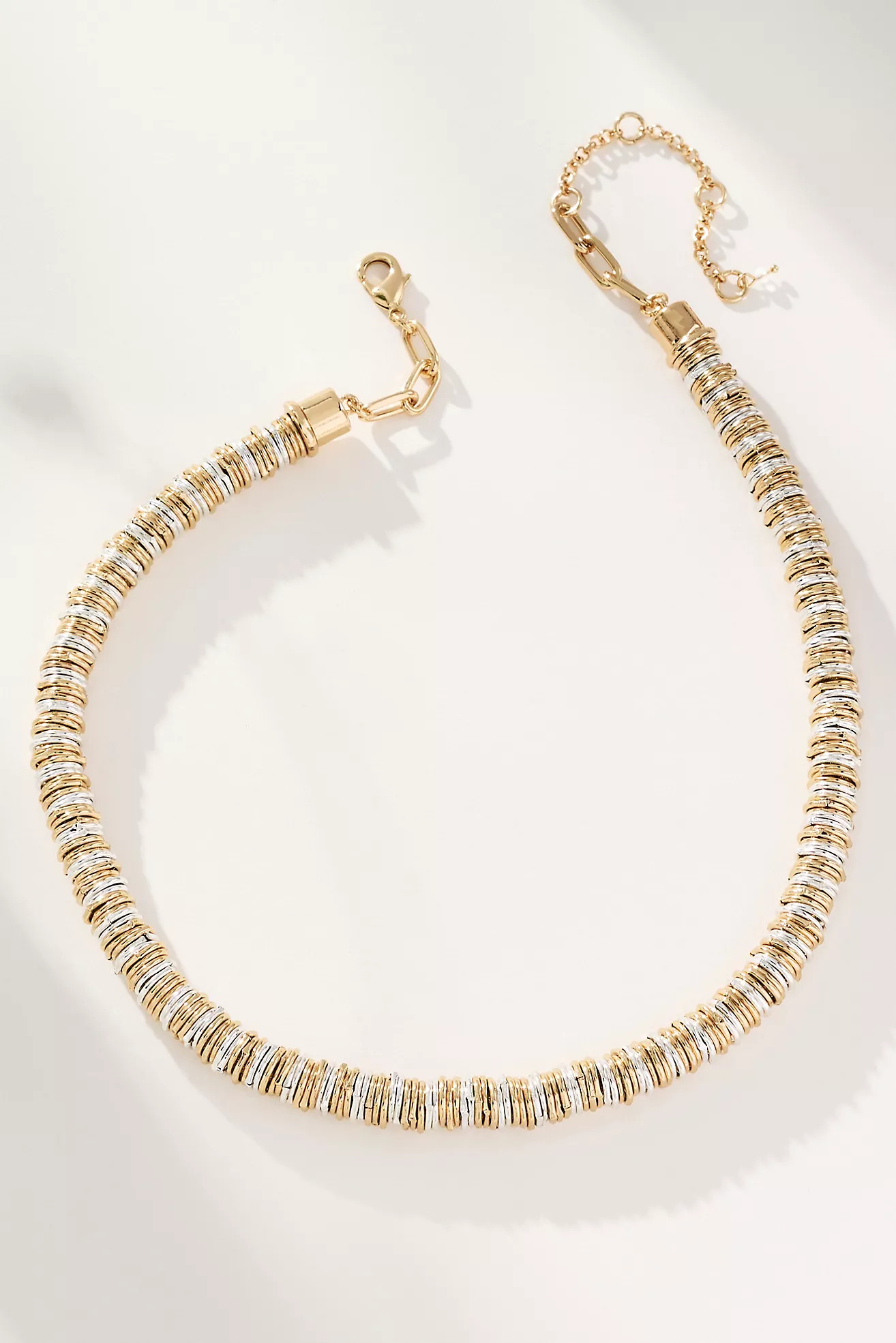 Short Stacked Metal Necklace | Anthropologie (US)
