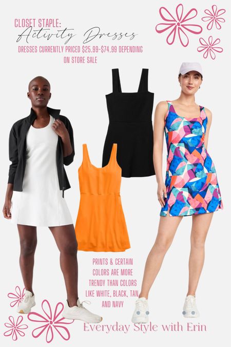 A basic color activity dress is a spring, summer and fall closet staple in my closet. It might be an unpopular open but they are easy to throw on and go. Certain colors and prints could be more trendy than staple. 

All dresses linked at on sale in prices ranging from $25-$74.99

#LTKGiftGuide #LTKstyletip #LTKSeasonal