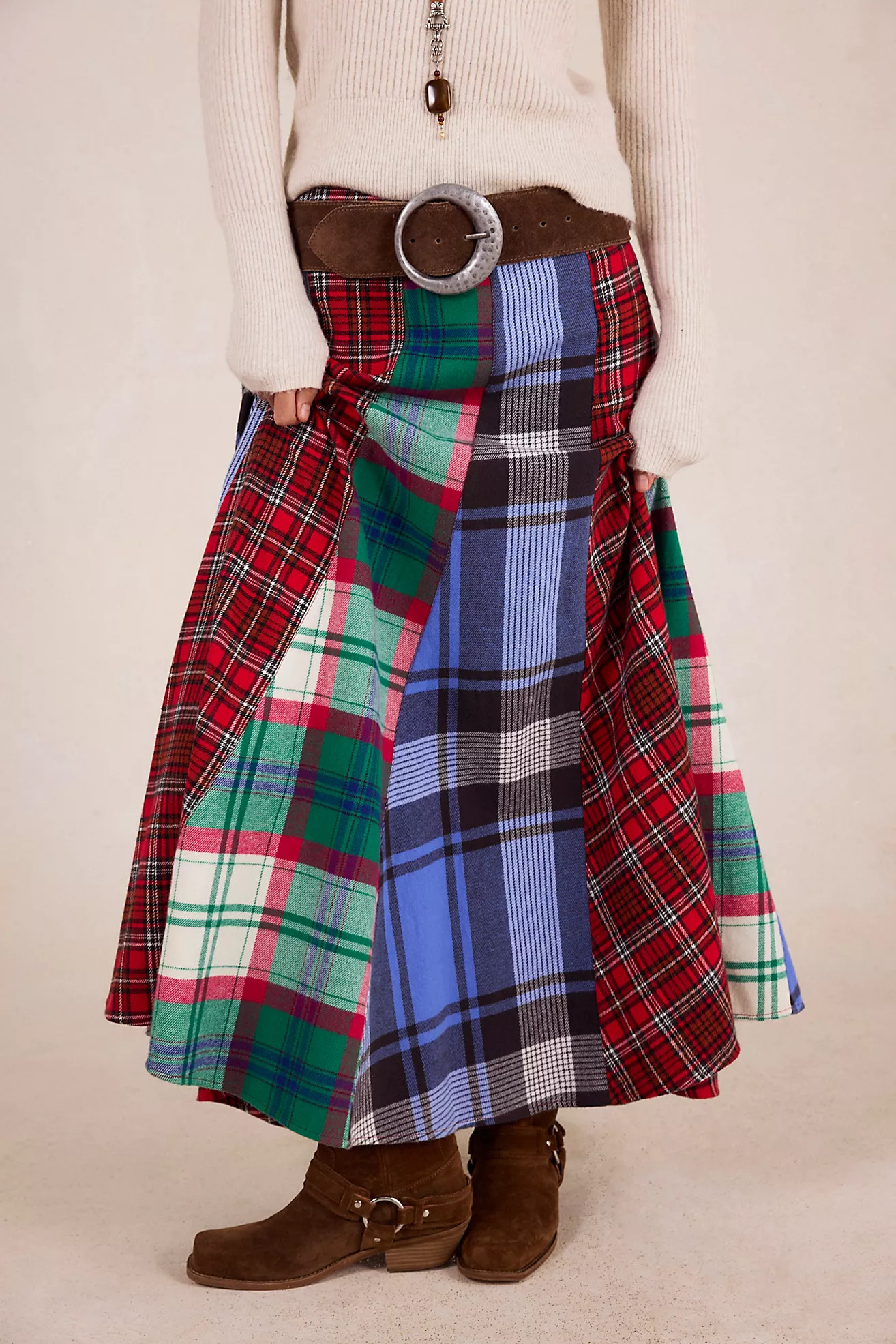 Maizie Plaidwork Maxi Skirt | Free People (Global - UK&FR Excluded)