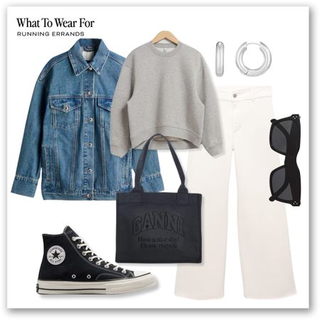 Styling white culotte jeans for spring 🤍

Denim jacket, converse chucks, Ganni tote bag, sweatshirt, casual outfits

#LTKSeasonal #LTKeurope #LTKstyletip