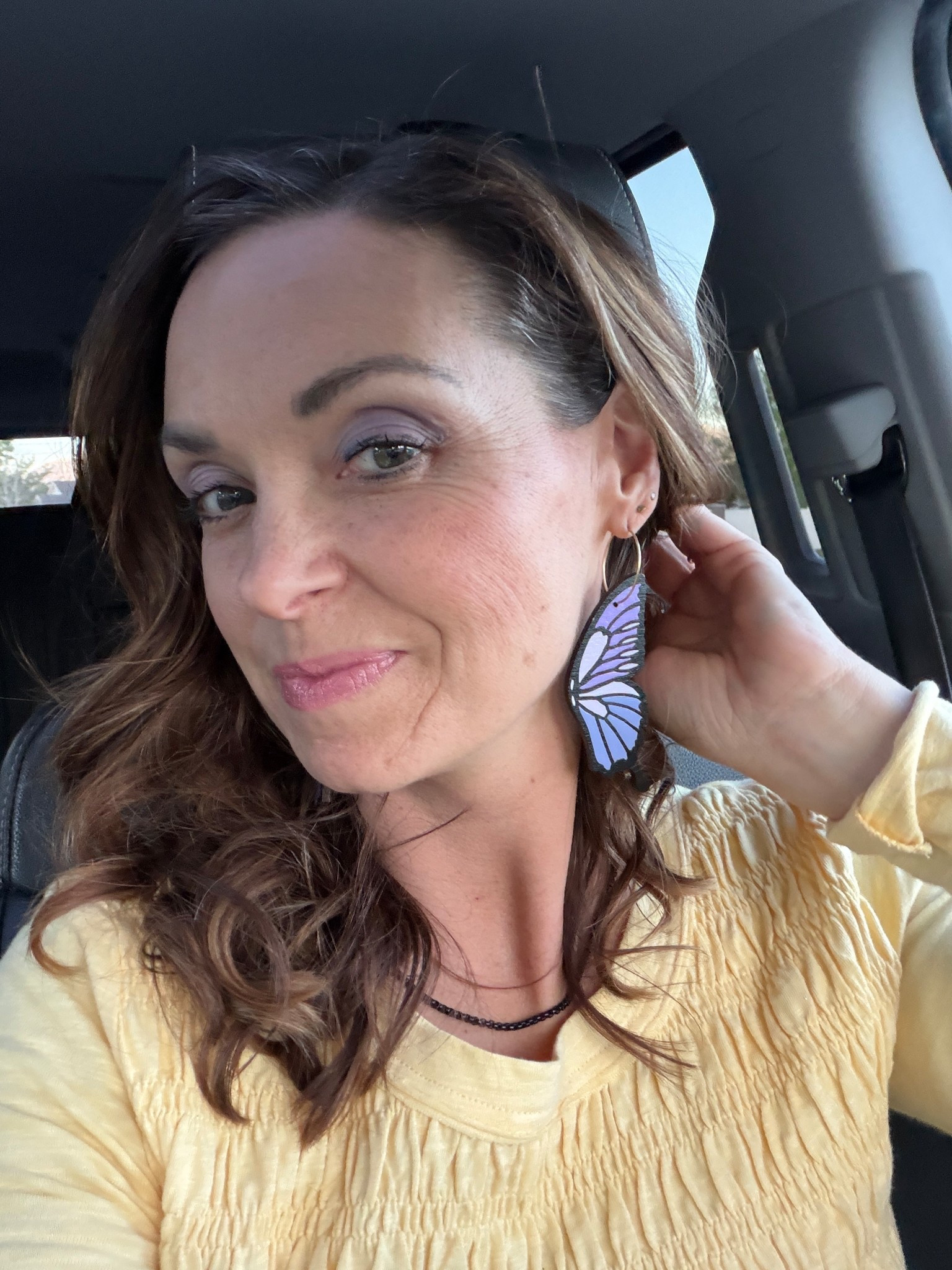 Hand painted earrings! They are wood but not heavy at all! Obsessed either way these! 

#LTKootd #LTKmomlife #LTKSeasonal