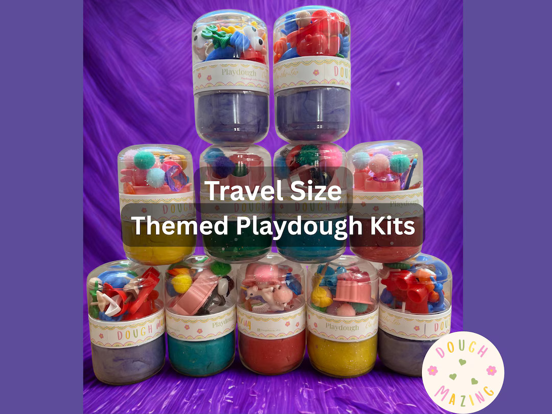 Playdough On-the-go Travel Kit – Sensory Toy, Airplane Toy, Screen-free Activity, Party Favors,... | Etsy (US)