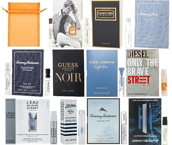 11 Designer Cologne Samples Vials For Men with Organza Bag | Amazon (US)
