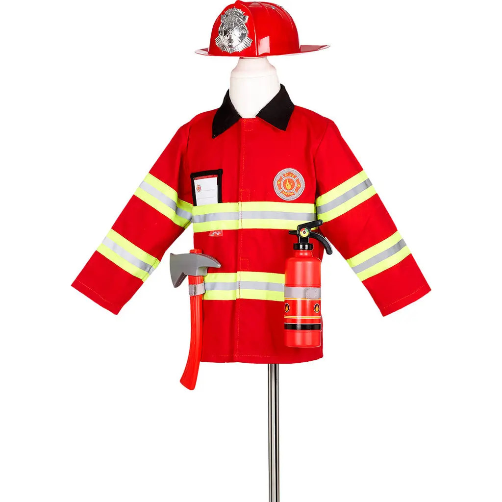 Souza Fireman Costume Set for Children, Includes Accessories in Red at Nordstrom | Nordstrom