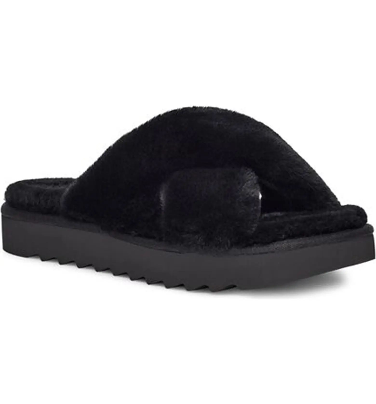 KOOLABURRA BY UGG Fuzz-It Faux Fur Slide Sandal | Nordstromrack | Nordstrom Rack