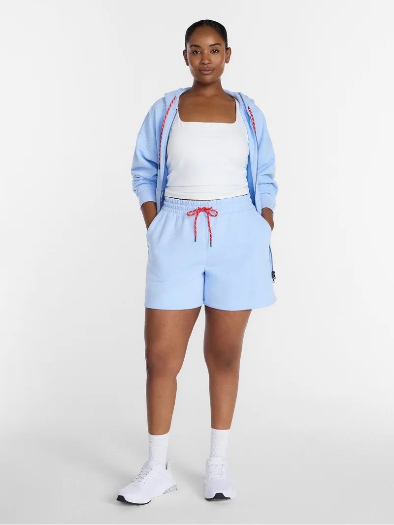 Athletic Works Women's and Women's Plus Fleece Shorts, 5'' Inseam, Size XS-4X | Walmart (US)