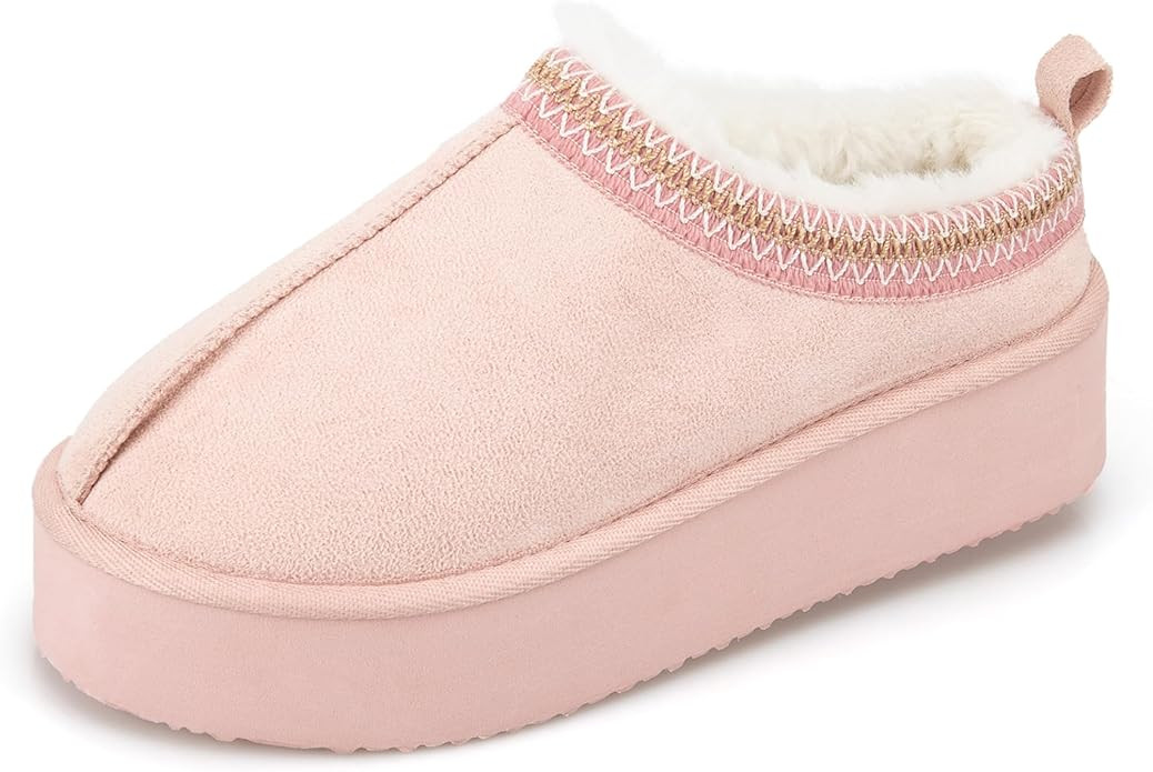 Jessica Simpson Women's Microsuede Cozy Clog Platform Slippers | Amazon (US)