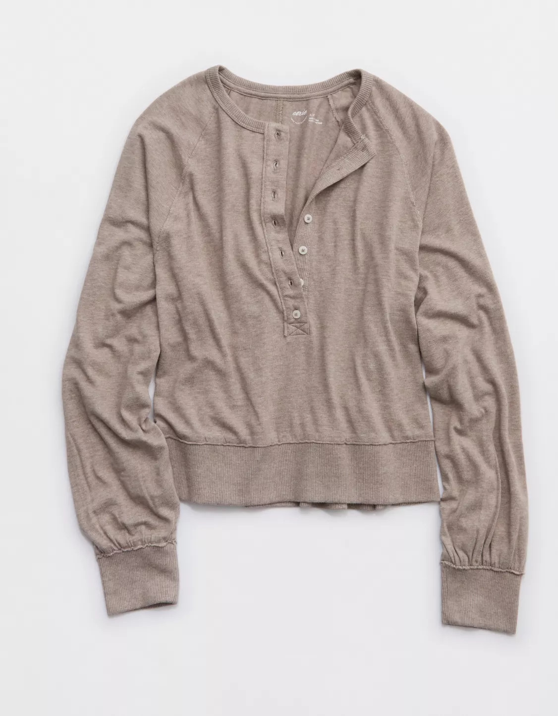 Aerie Happy Snit Henley T-Shirt | Aerie