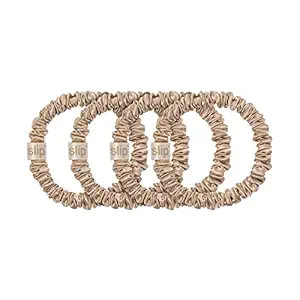 Slip Silk Skinny Scrunchies - Blonde - 100% Pure 22 Momme Mulberry Silk Scrunchies for Women - Ha... | Amazon (US)