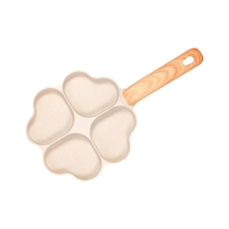 Heart Shape Egg Frying Pan Omelette Pan Heat Resistant Handle Small Pancake Pan Breakfast Frying ... | Walmart (US)