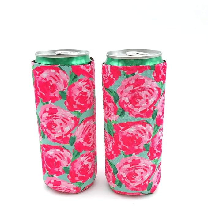 2pcs Neoprene Slim Beer Can Cooler Tall Stubby Holder Foldable Stubby Holders Beer Cooler Bags Fi... | Amazon (US)