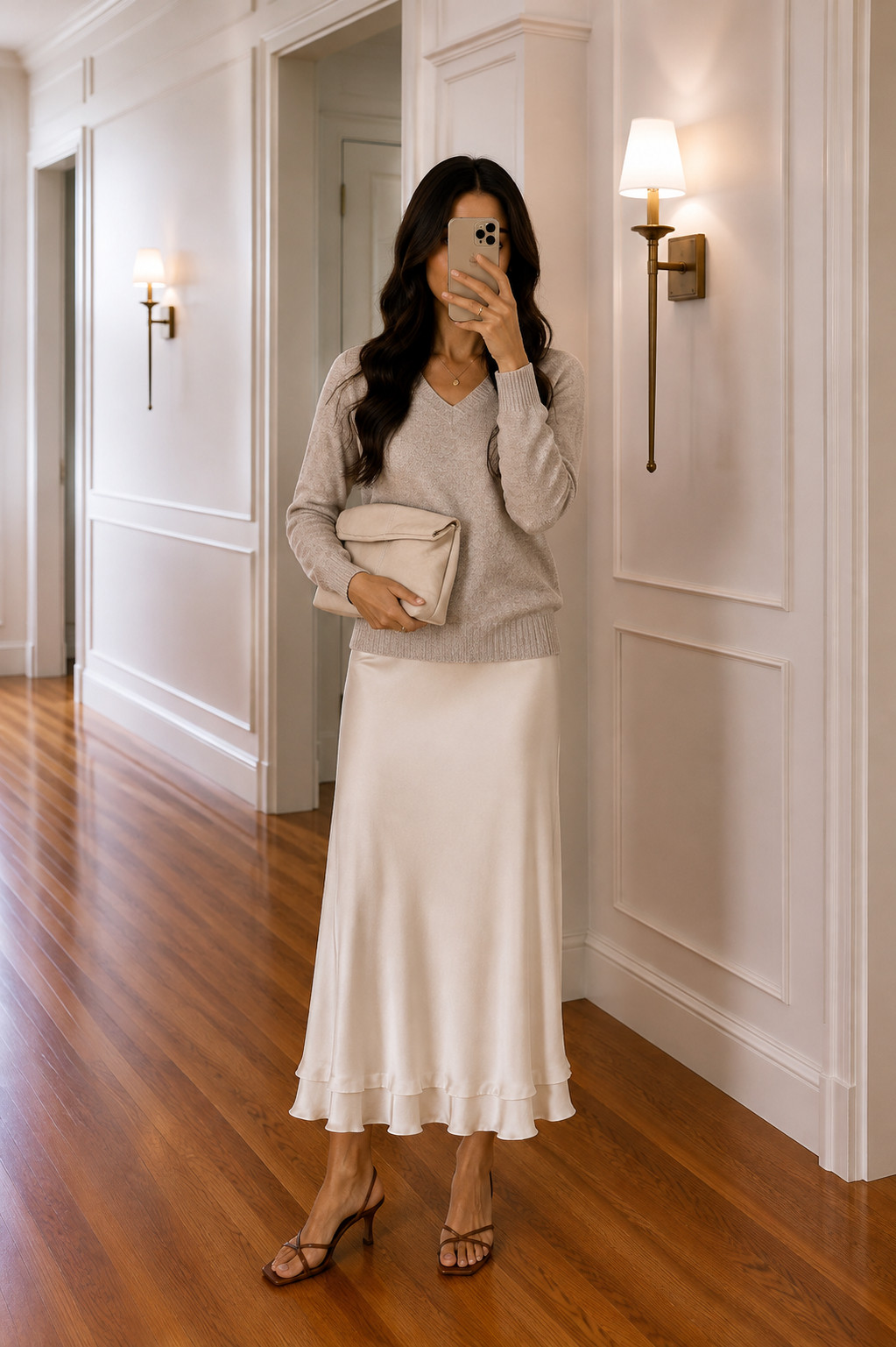 Loving this elegant Banana Republic look. 🤍 The luxe knit sweater and satin slip skirt are such a timeless combination—perfect for work, date night, or any fall occasion. Classic pieces you'll wear for years, and they style beautifully together or separately. Everything is linked in my LTK! ✨

#LTKStyle #BananaRepublic #BananaRepublicStyle #FallFashion #FallTransition #CapsuleWardrobe #SatinSkirt #QuietLuxury #NeutralStyle #ClassicStyle #WorkWearStyle #DateNightStyle #LTKFinds 

 #LTKgrwm #LTKSeasonal #LTKOver40