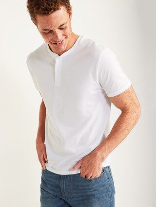 Soft-Washed Jersey Henley T-Shirt for Men | Old Navy (US)